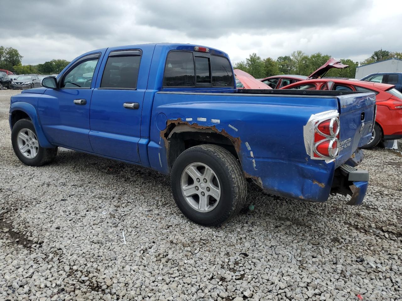 2008 Dodge Dakota VIN 1D7HW48NX8S509284 Copart auction photo, rear end damage thumbnail 2