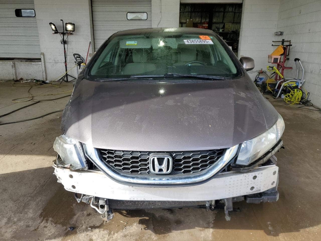 2013 Honda Civic VIN 19XFB2F51DE033590 Copart auction photo, front end damage thumbnail 5