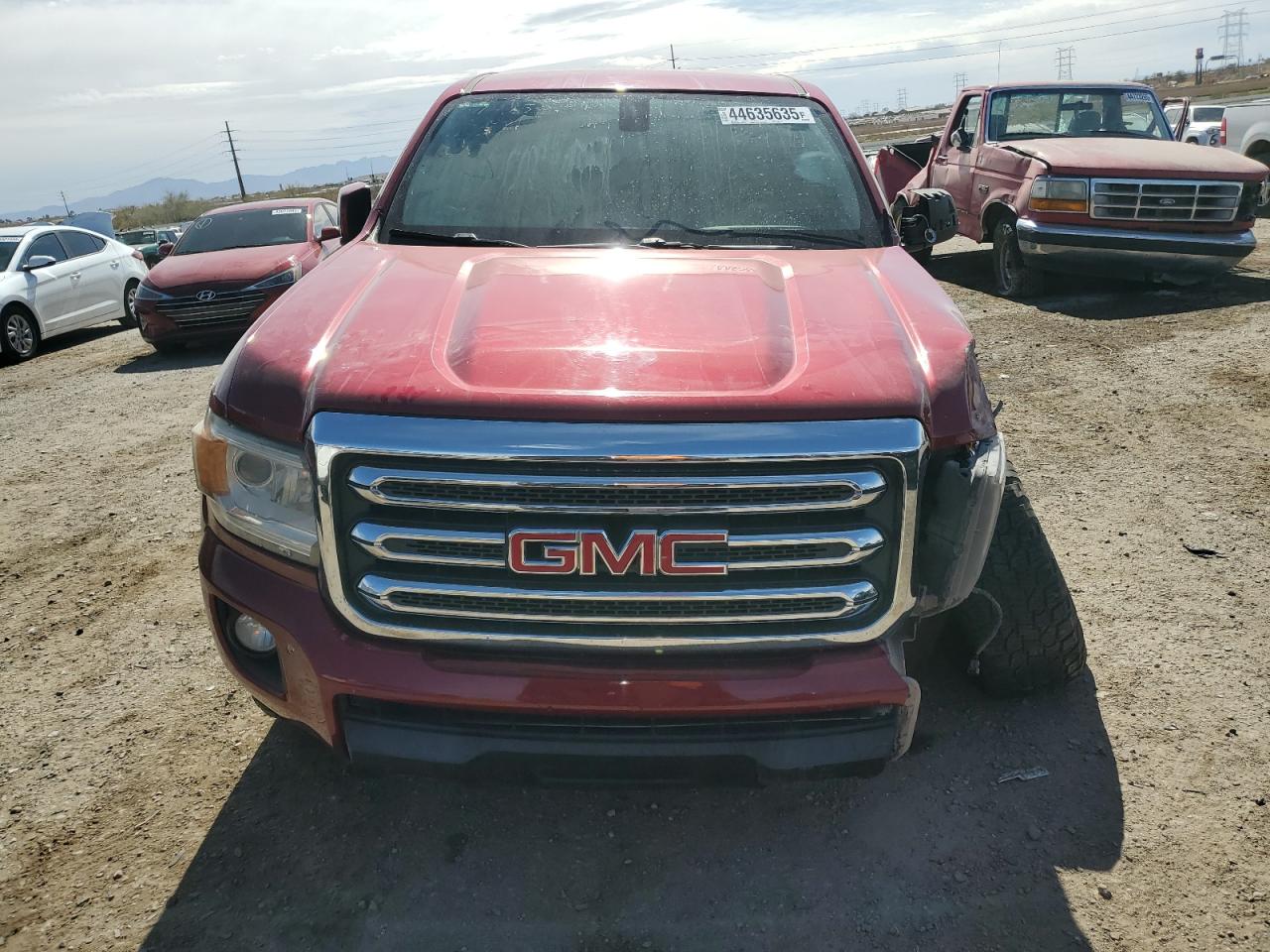 2017 GMC Canyon VIN 1GTG6CEN3H1254276 Copart auction photo, undercarriage / front end damage thumbnail 5