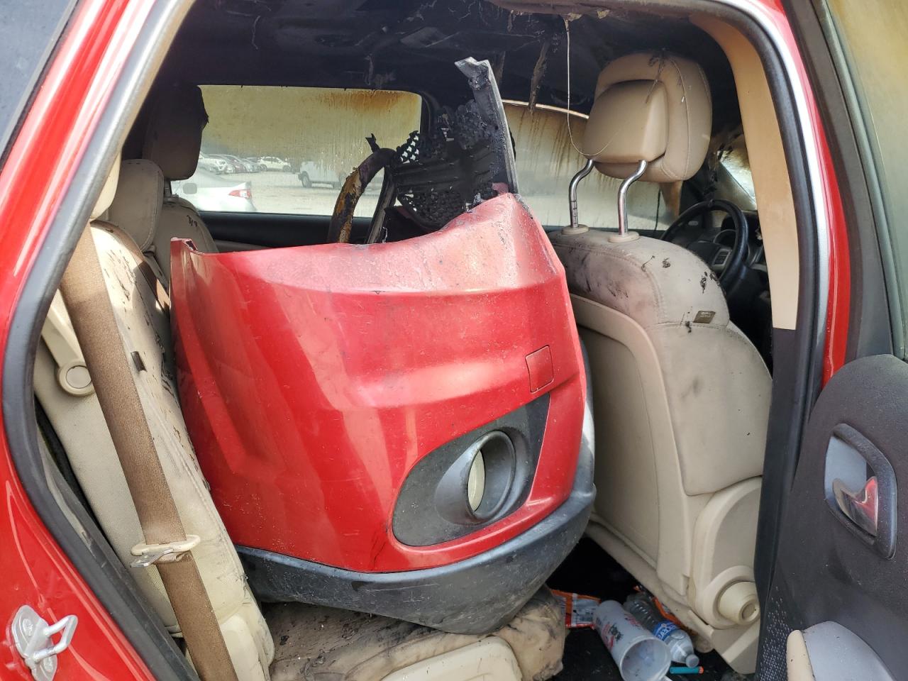 2014 Dodge Journey VIN 3C4PDCBB9ET259051 Copart auction photo, burn damage thumbnail 11