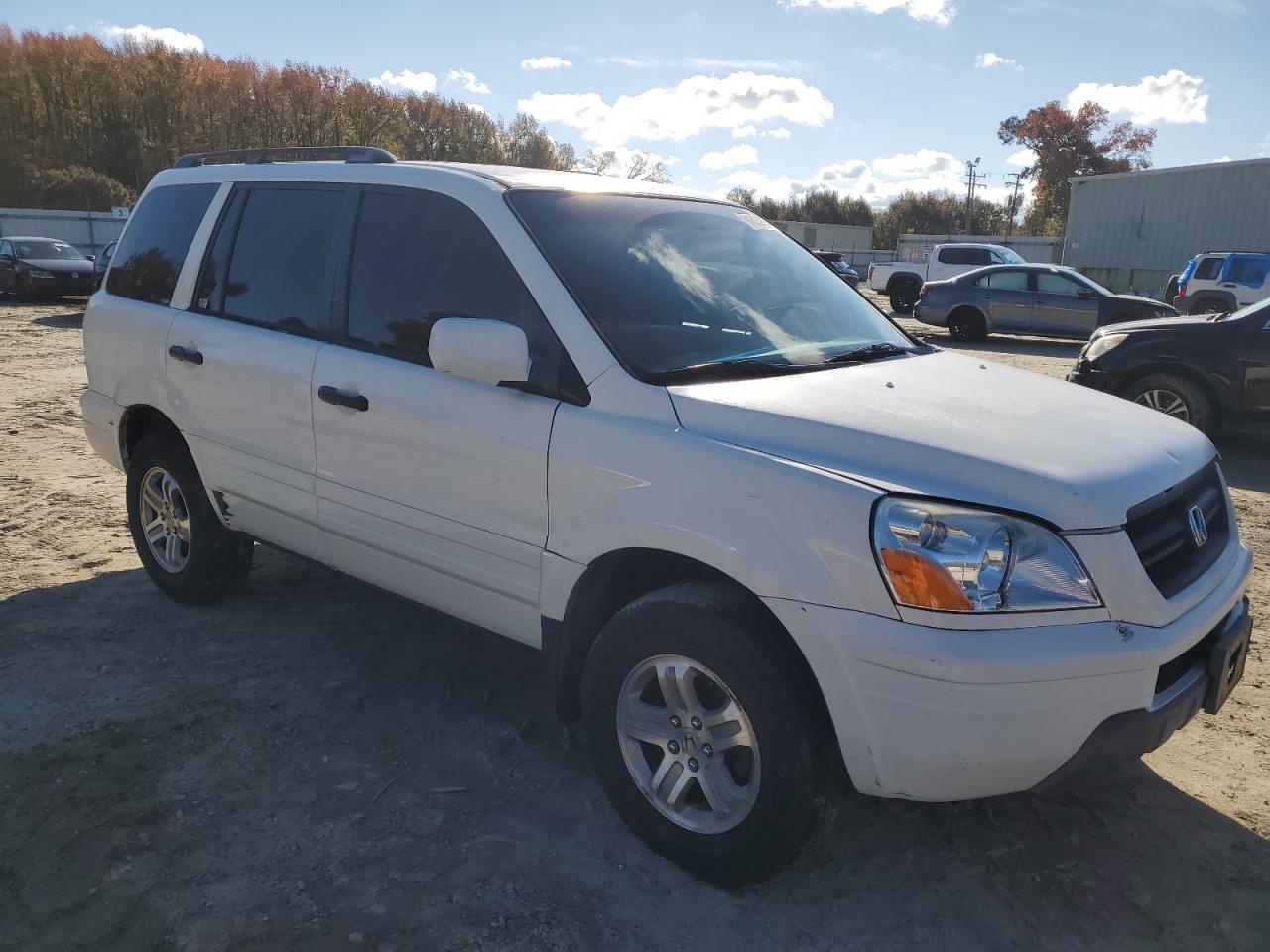 2003 Honda Pilot VIN 2HKYF18603H591695 Copart auction photo, minor dent/scratches damage thumbnail 4