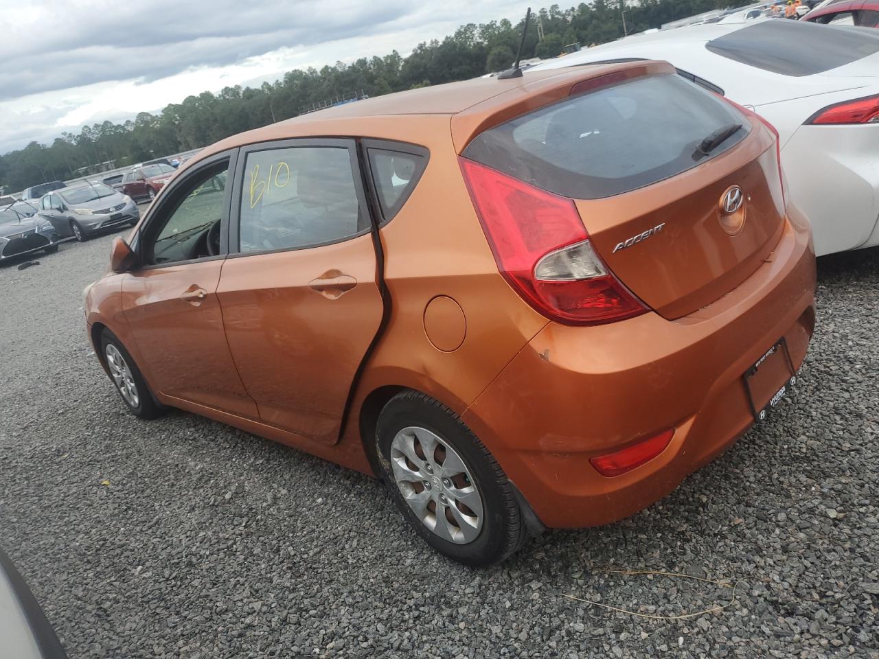 2015 Hyundai Accent VIN KMHCT5AE2FU216022 Copart auction photo, water/flood damage thumbnail 2