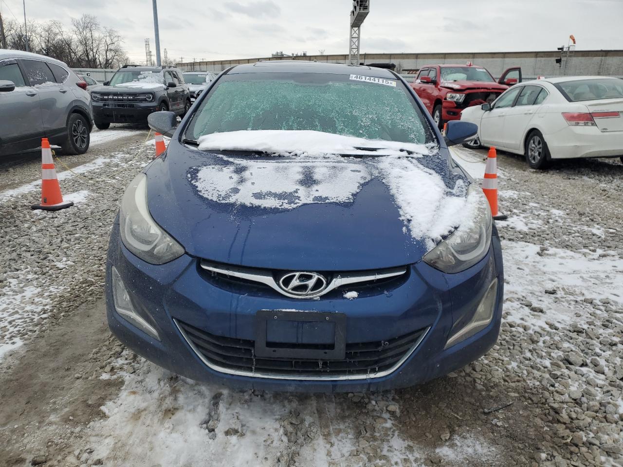 2016 Hyundai Elantra VIN 5NPDH4AE6GH685758 Copart auction photo, rear end damage thumbnail 5