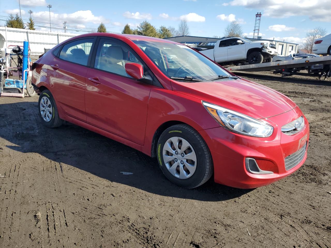 2016 Hyundai Accent VIN KMHCT4AE6GU163224 Copart auction photo, rear end / minor dent/scratches damage thumbnail 4