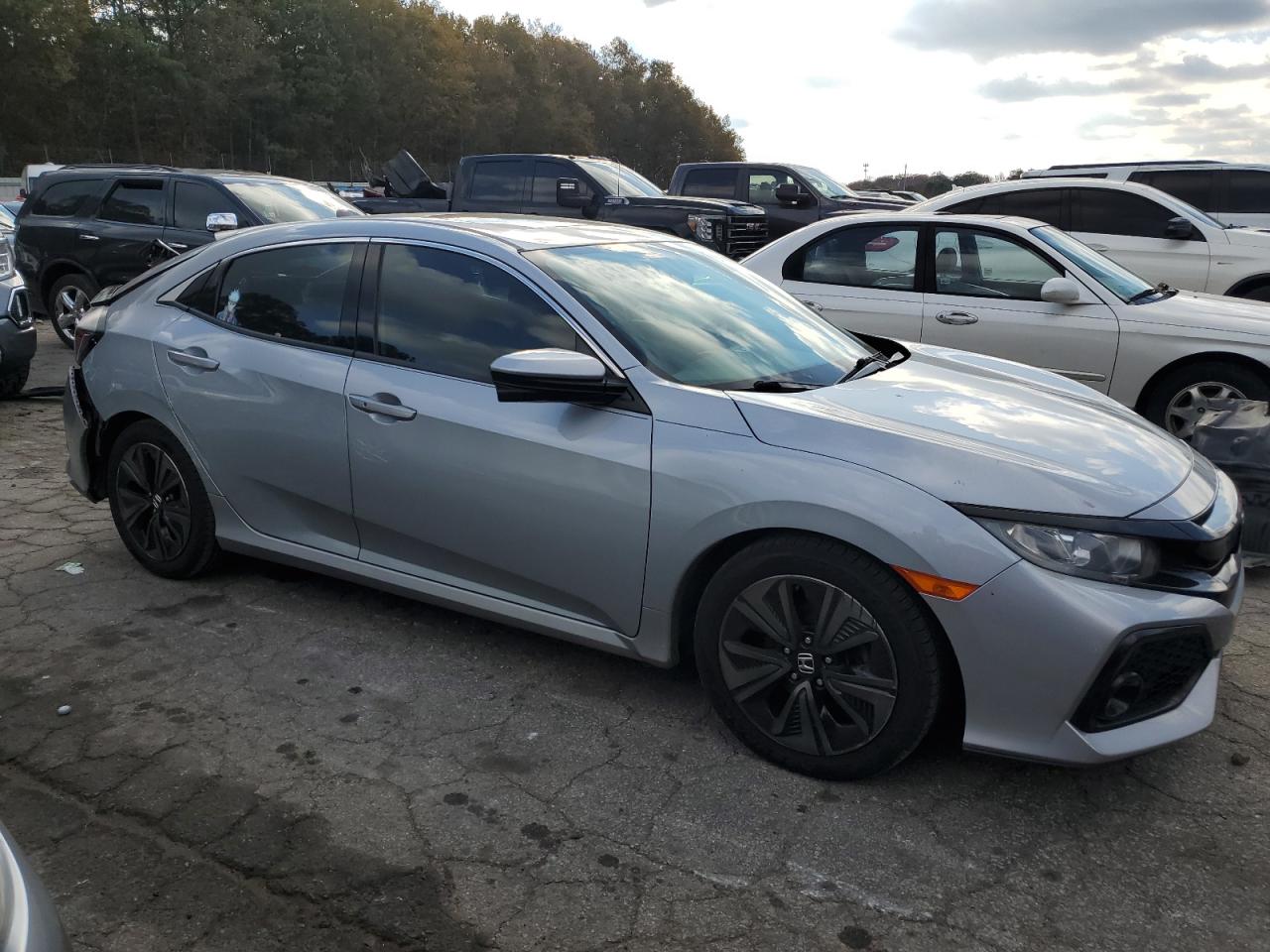 2018 Honda Civic VIN SHHFK7H55JU412784 Copart auction photo, rear end damage thumbnail 4