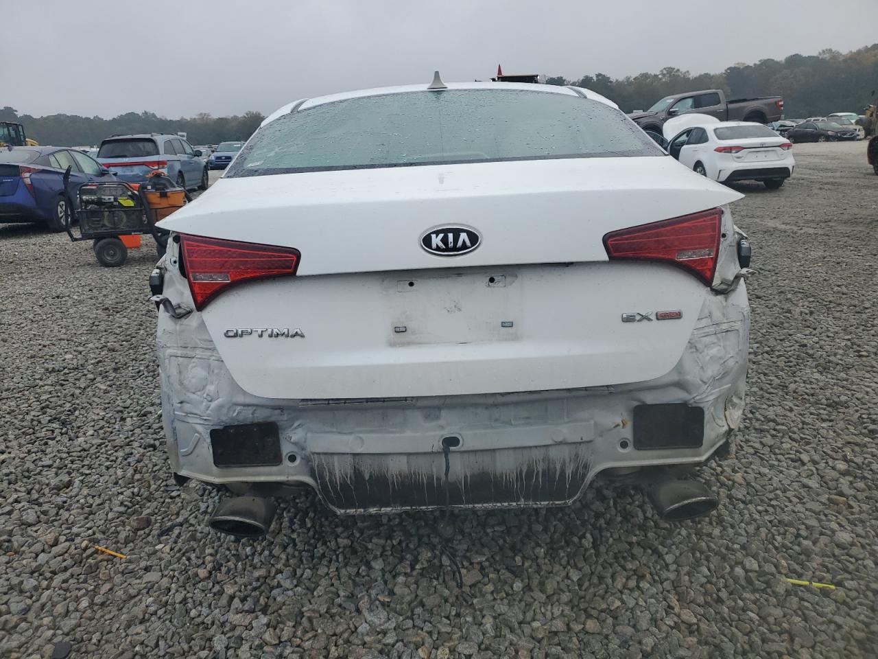2013 KIA Optima VIN 5XXGN4A76DG120229 Copart auction photo, rear end / minor dent/scratches damage thumbnail 6