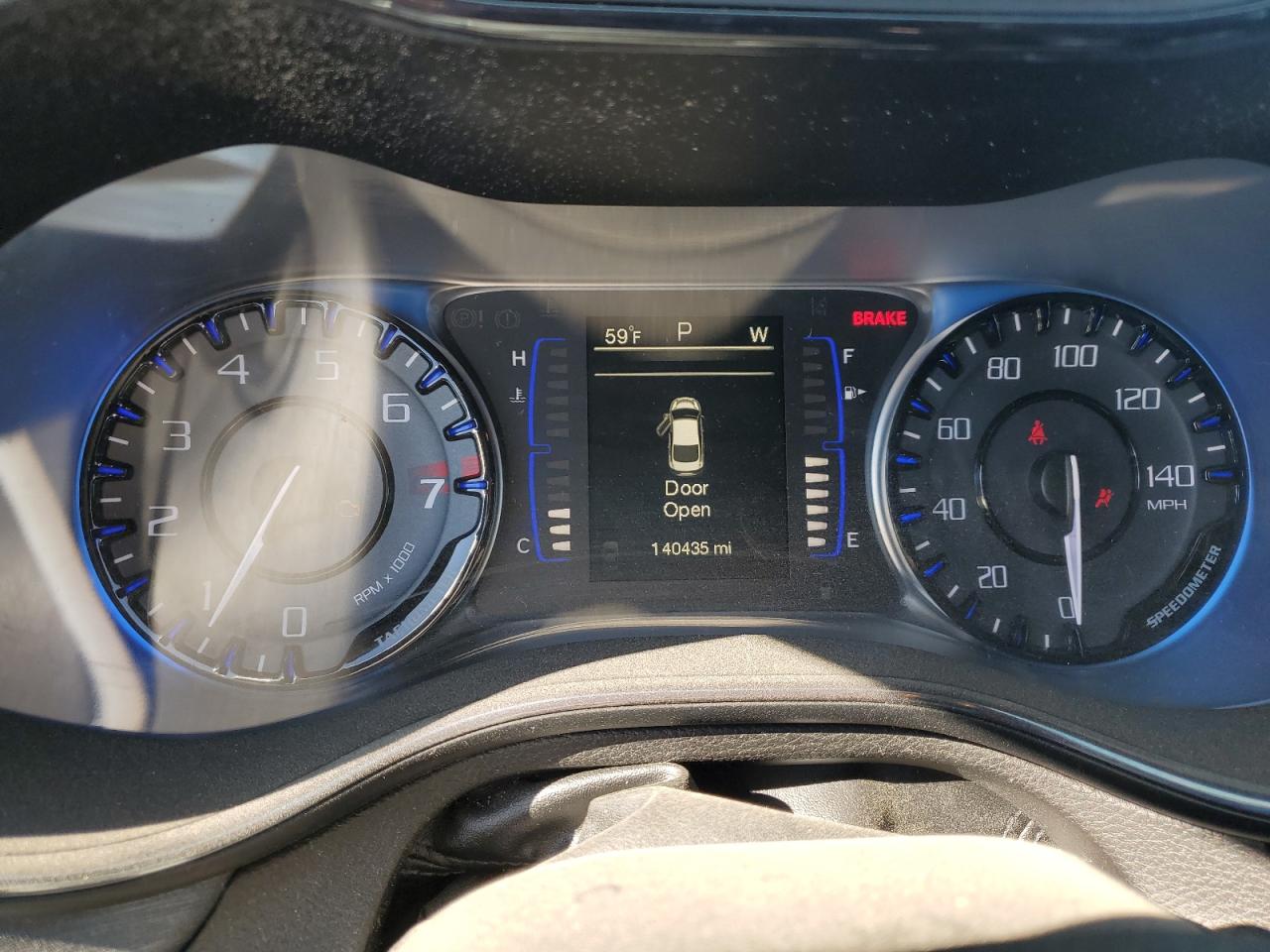 2015 Chrysler 200 VIN 1C3CCCBG8FN516283 Copart auction photo, side / front end damage thumbnail 9