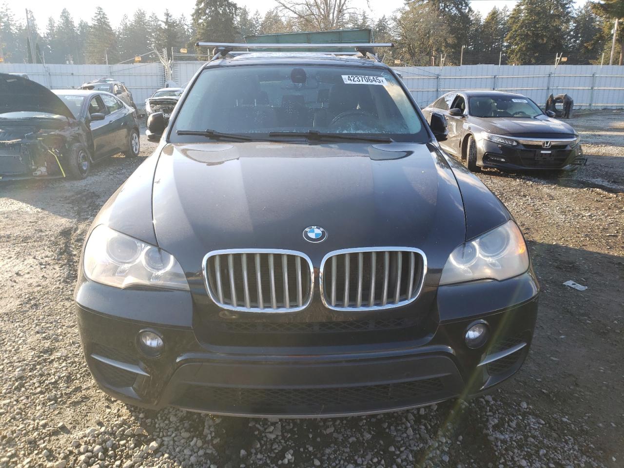 2012 BMW X5 VIN 5UXZW0C59CL664991 Copart auction photo, top/roof damage thumbnail 5