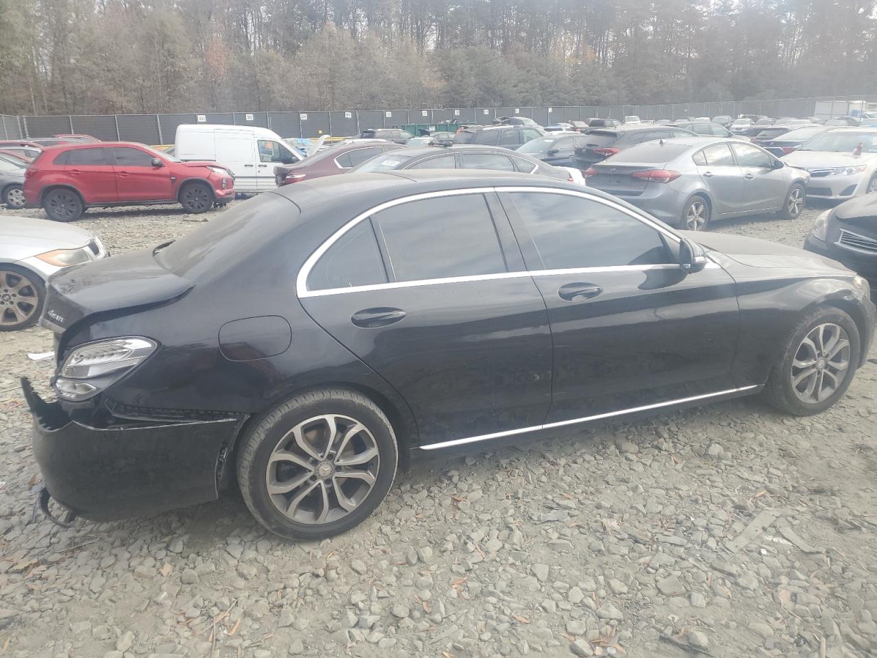 2016 Mercedes-Benz C-klasse VIN 55SWF4KB3GU110985 Copart auction photo, rear end damage thumbnail 3