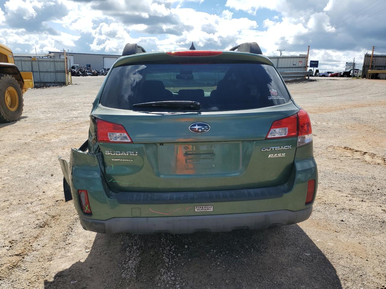 2012 Subaru Outback VIN 4S4BRBKCXC3296919 Copart auction photo, rear end / side damage thumbnail 6
