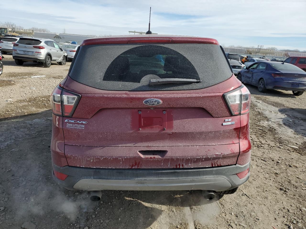 2017 Ford Escape VIN 1FMCU9GD3HUC95402 Copart auction photo, side damage thumbnail 6
