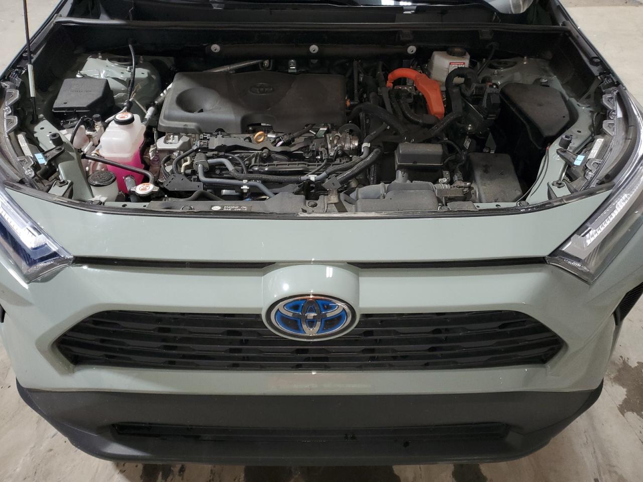 2022 Toyota RAV 4 VIN 4T3RWRFV9NU054221 Copart auction photo, rear end / side damage thumbnail 12