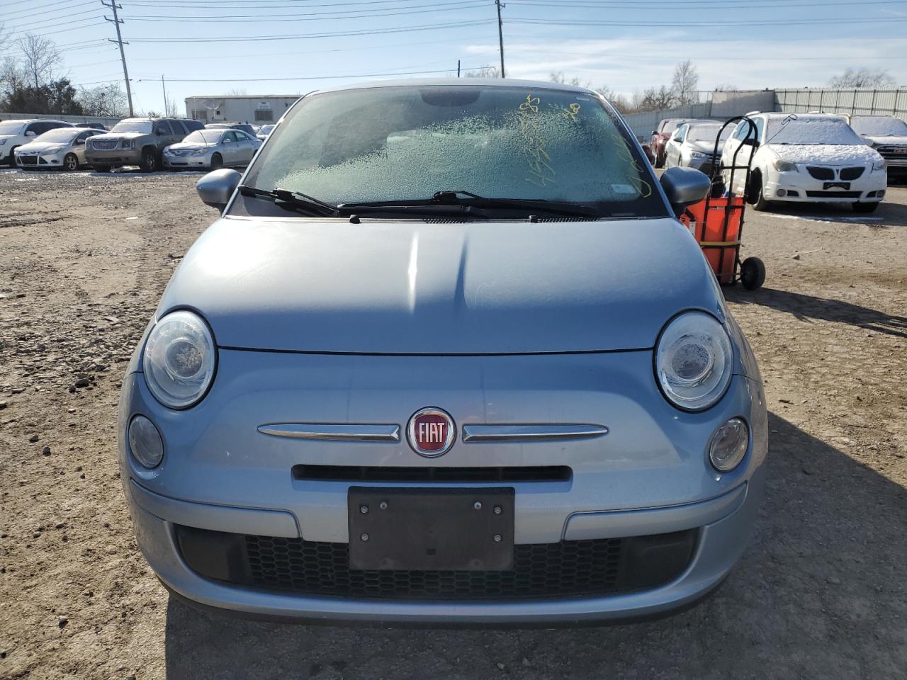 2015 Fiat 500 VIN 3C3CFFARXFT520105 Copart auction photo, rear end / side damage thumbnail 5
