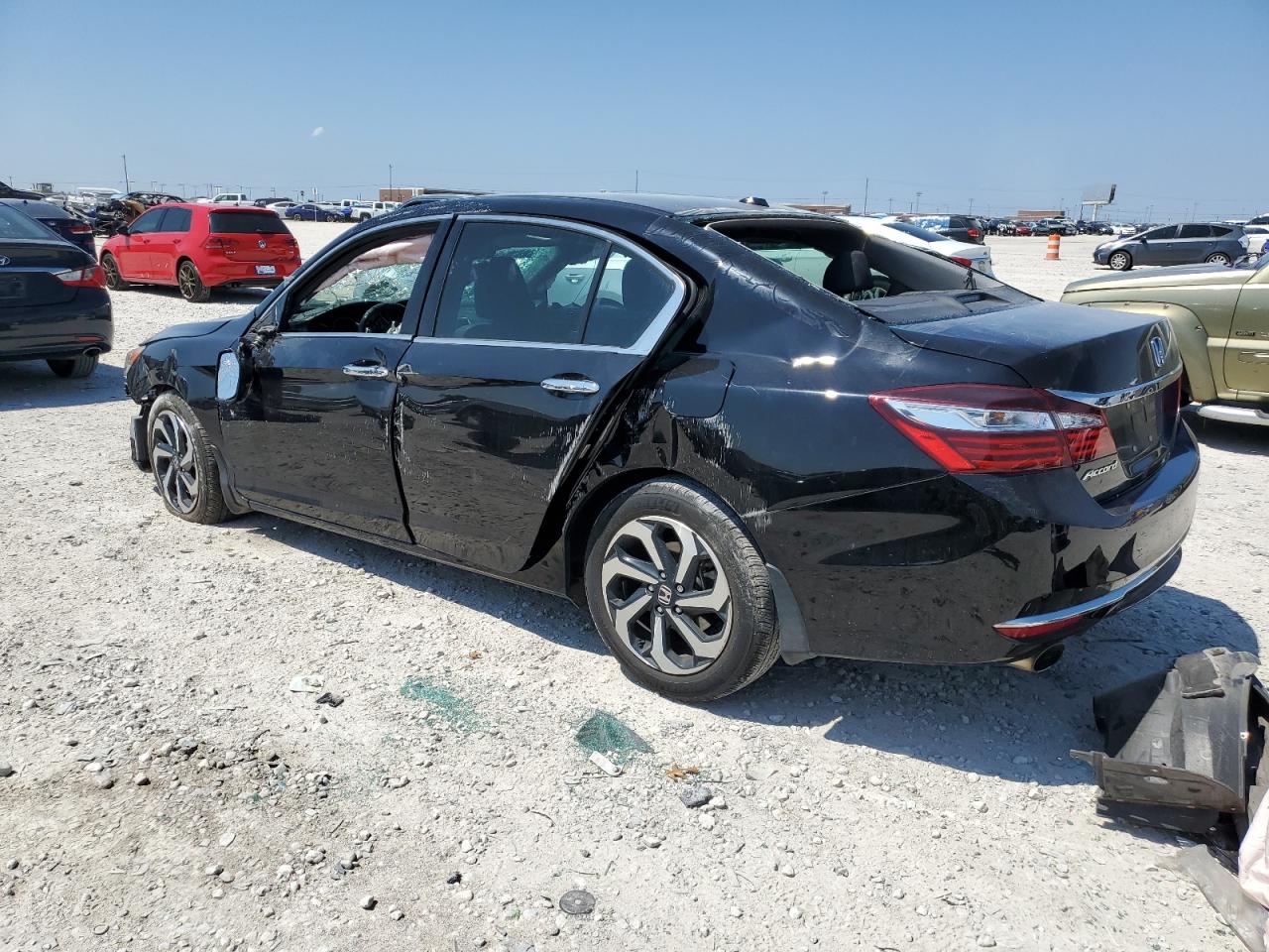 2016 Honda Accord VIN 1HGCR3F88GA025025 Copart auction photo, rollover damage thumbnail 2