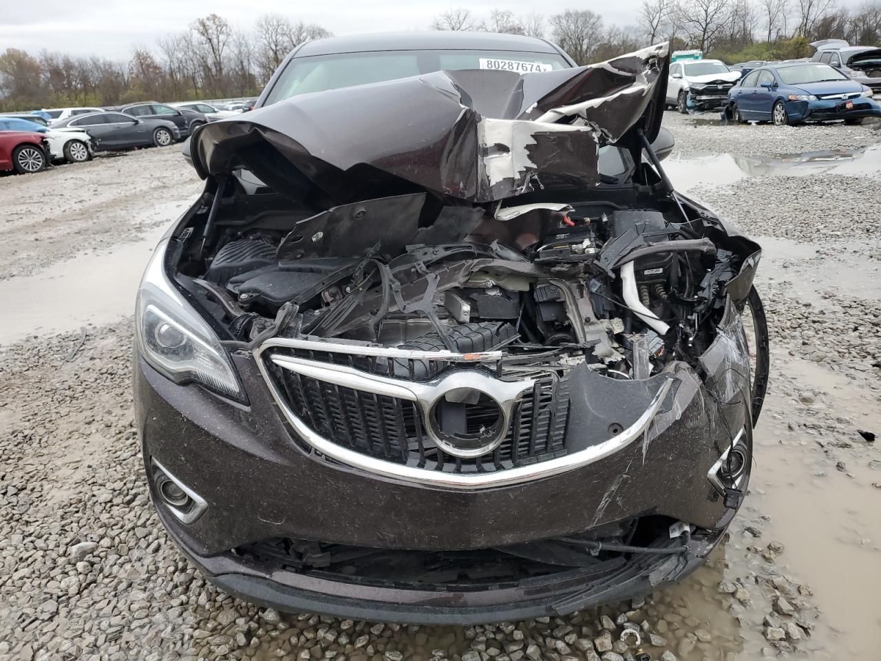 2020 Buick Envision VIN LRBFXBSAXLD110685 Copart auction photo, front end damage thumbnail 5