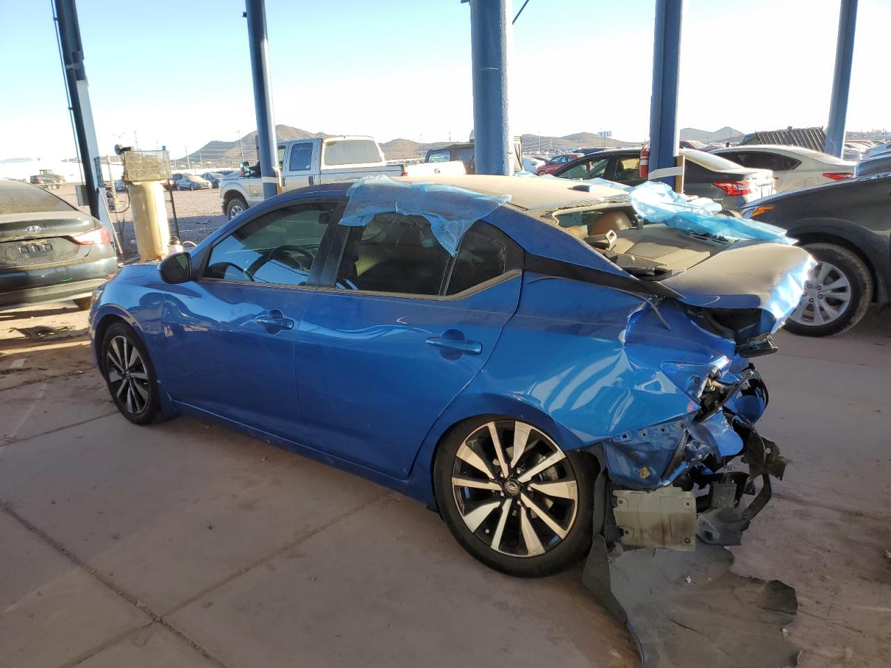 2022 Nissan Sentra VIN 3N1AB8CV9NY235307 Copart auction photo, rear end damage thumbnail 2