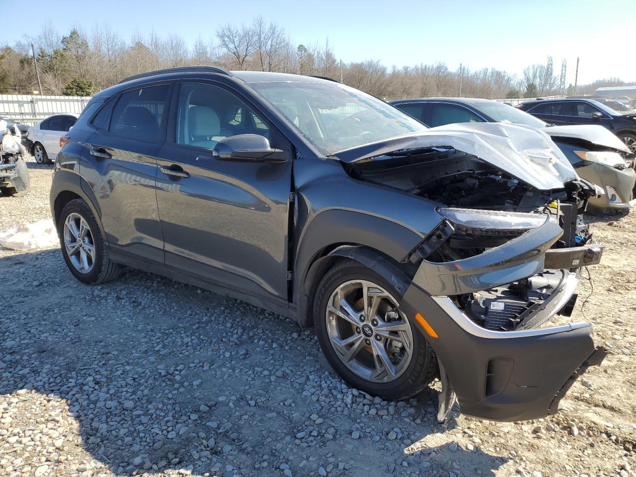 2023 Hyundai Kona VIN KM8K62AB4PU939718 Copart auction photo, front end damage thumbnail 4