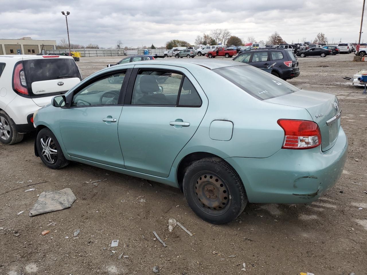 2007 Toyota Yaris VIN JTDBT923571054460 Copart auction photo, front end / rear end damage thumbnail 2
