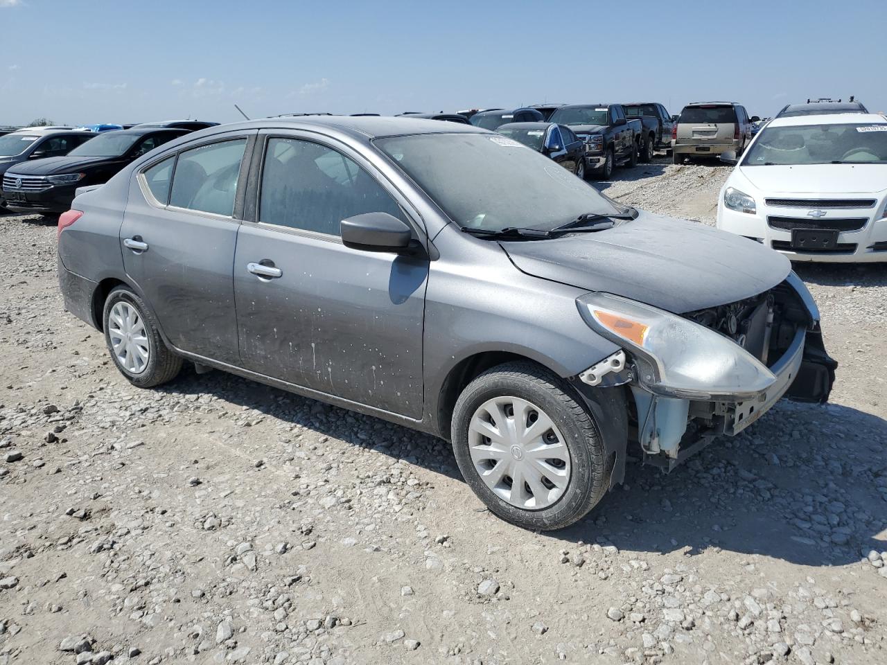 2017 Nissan Versa VIN 3N1CN7AP4HL898851 Copart auction photo, front end / hail damage thumbnail 4