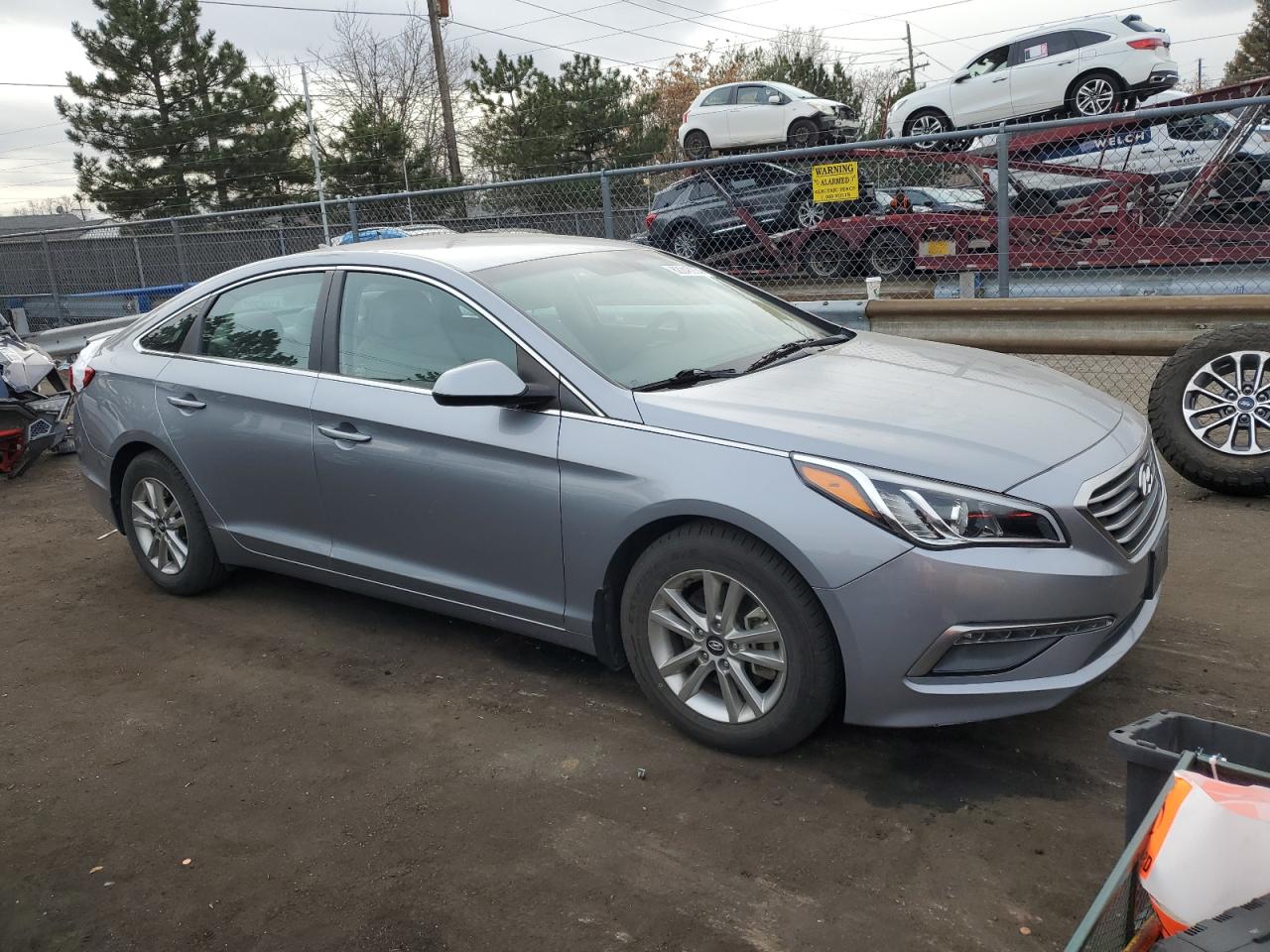 2015 Hyundai Sonata VIN 5NPE24AF9FH207735 Copart auction photo, rear end damage thumbnail 4