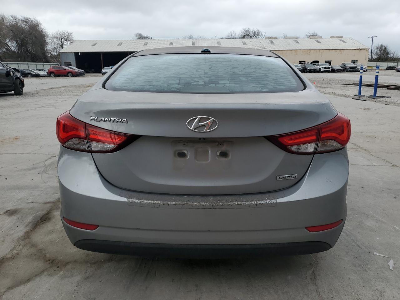 2015 Hyundai Elantra VIN KMHDH4AE0FU328401 Copart auction photo, side / front end damage thumbnail 6