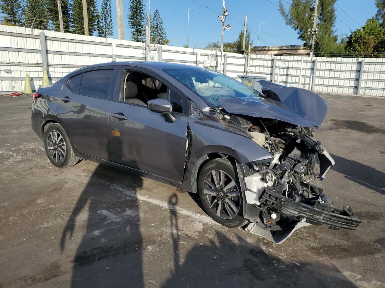 2021 Nissan Versa VIN 3N1CN8EV7ML848423 Copart auction photo, front end damage thumbnail 4