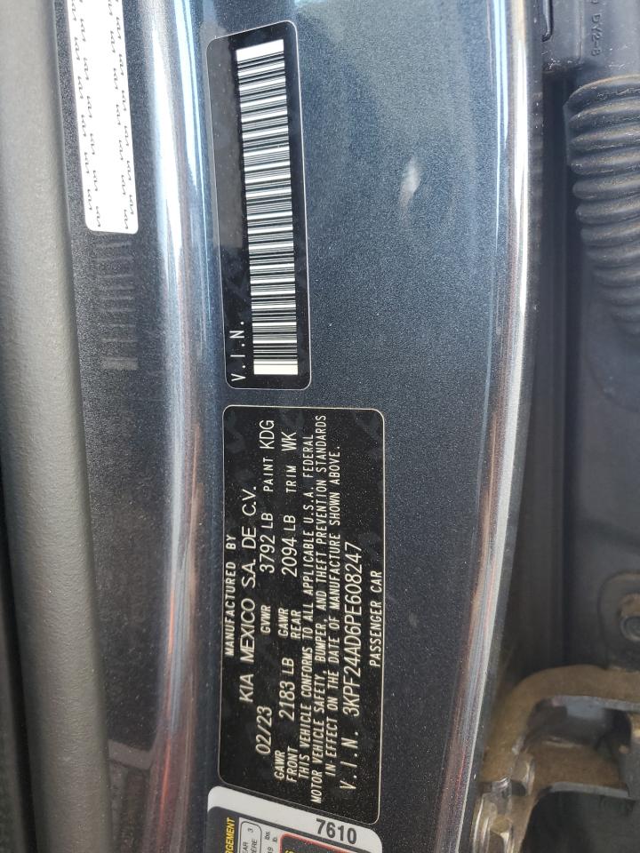 2023 KIA Forte VIN 3KPF24AD6PE608247 Copart auction photo, front end damage thumbnail 14