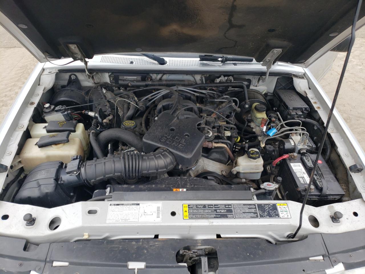 2001 Ford Ranger VIN 1FTZR15E31PA28603 Copart auction photo, front end / side damage thumbnail 12