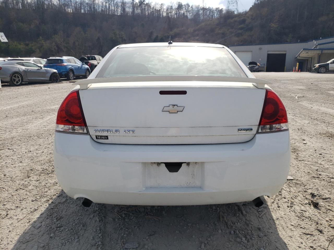 2013 Chevrolet Impala VIN 2G1WC5E32D1244916 Copart auction photo, front end / side damage thumbnail 6