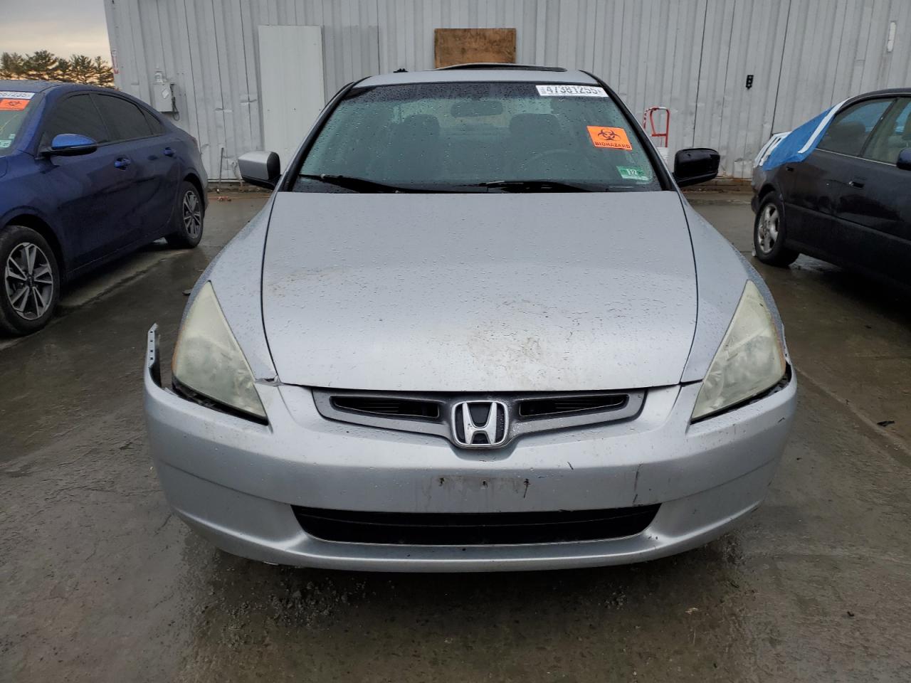 2005 Honda Accord VIN 1HGCM56825A188163 Copart auction photo, top/roof / front end damage thumbnail 5