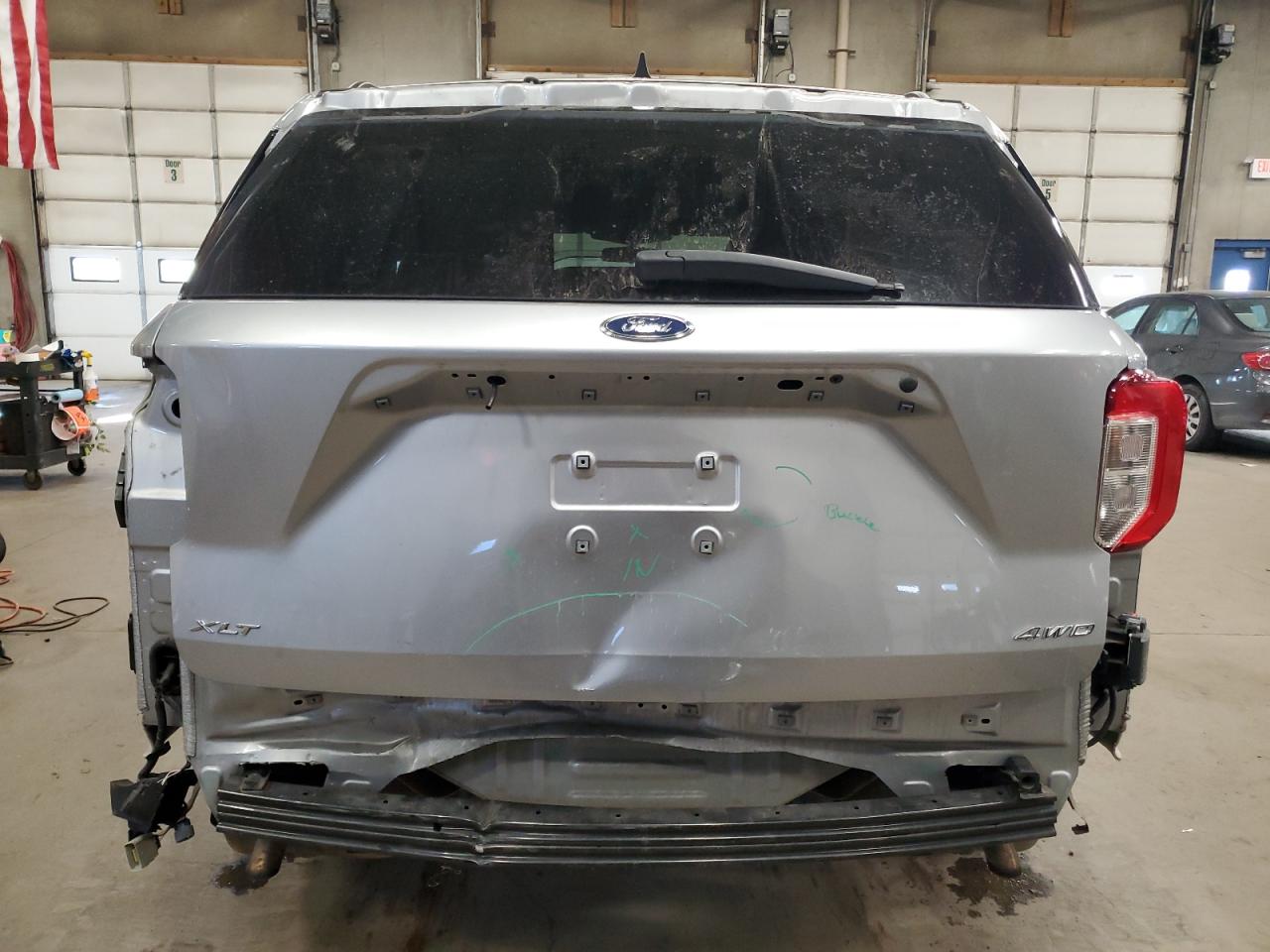 2021 Ford Explorer VIN 1FMSK8DH7MGA52638 Copart auction photo, front end damage thumbnail 6