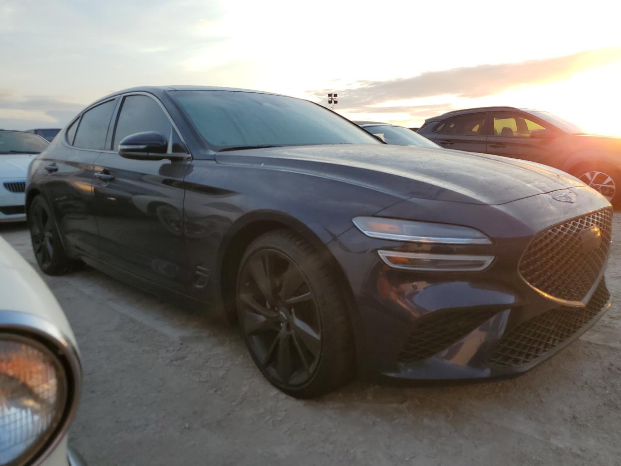2023 Genesis G70 VIN KMTG34TA9PU120546 Copart auction photo, water/flood damage thumbnail 4