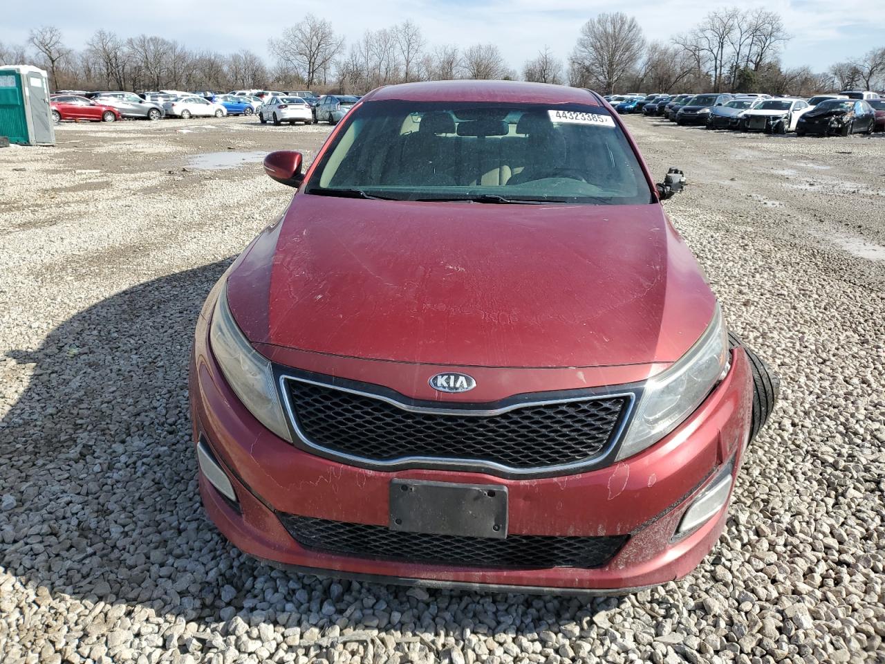 2014 KIA Optima VIN 5XXGM4A74EG305691 Copart auction photo, front end / side damage thumbnail 5