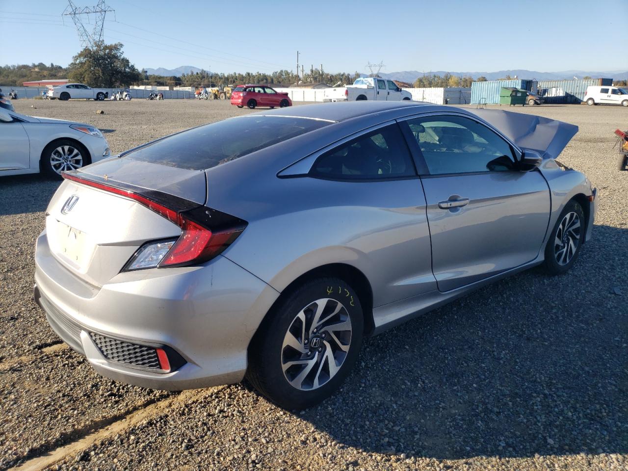 2018 Honda Civic VIN 2HGFC4B08JH300292 Copart auction photo, front end damage thumbnail 3