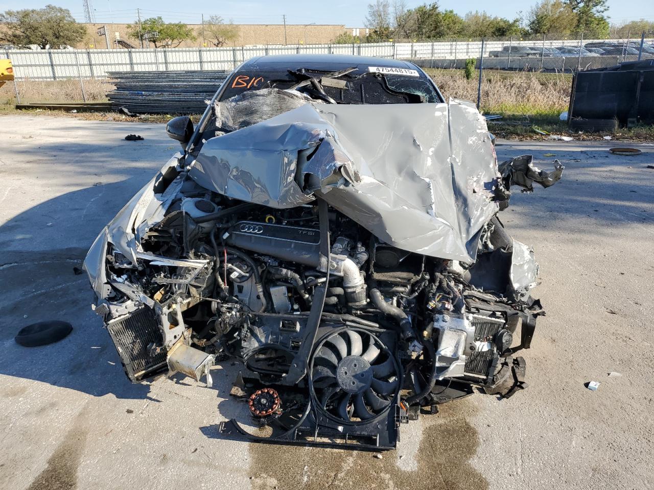 2019 Audi RS3 VIN WUABWGFF2KA900796 Copart auction photo, front end / side damage thumbnail 5