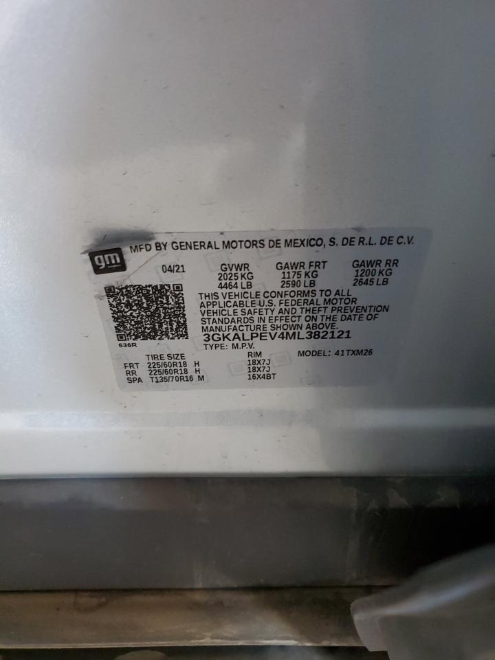 2021 GMC Terrain VIN 3GKALPEV4ML382121 Copart auction photo, mechanical / front end damage thumbnail 13