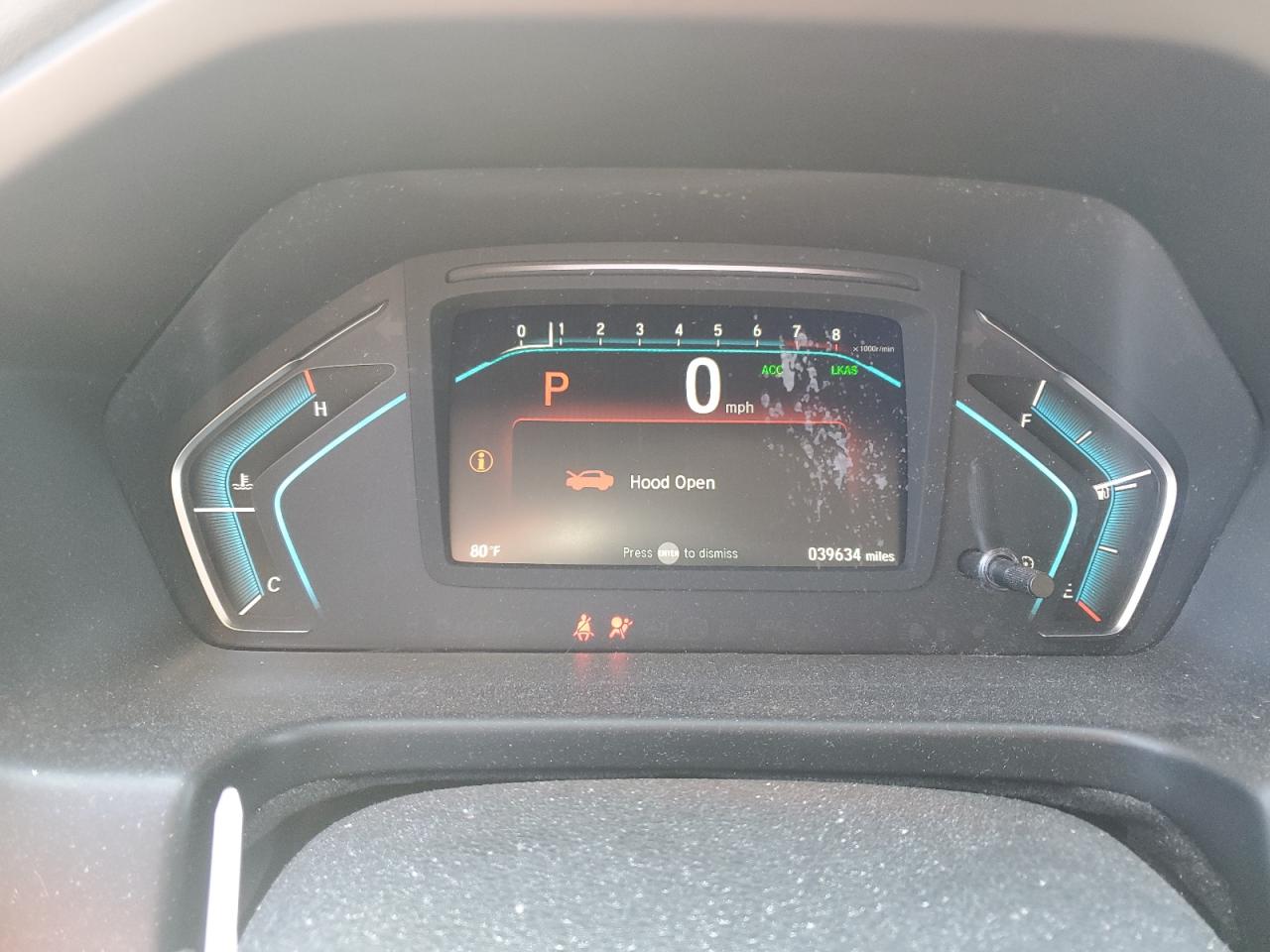 2020 Honda Odyssey VIN 5FNRL6H78LB072721 Copart auction photo, rear end damage thumbnail 9