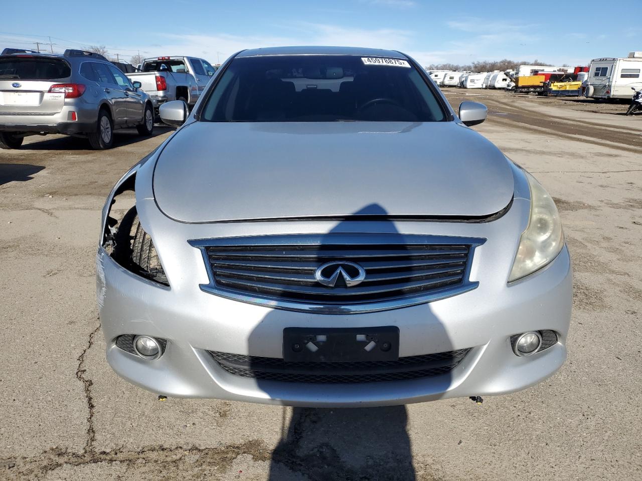 2013 Infiniti G VIN JN1CV6AP3DM713912 Copart auction photo, frame damage / front end damage thumbnail 5