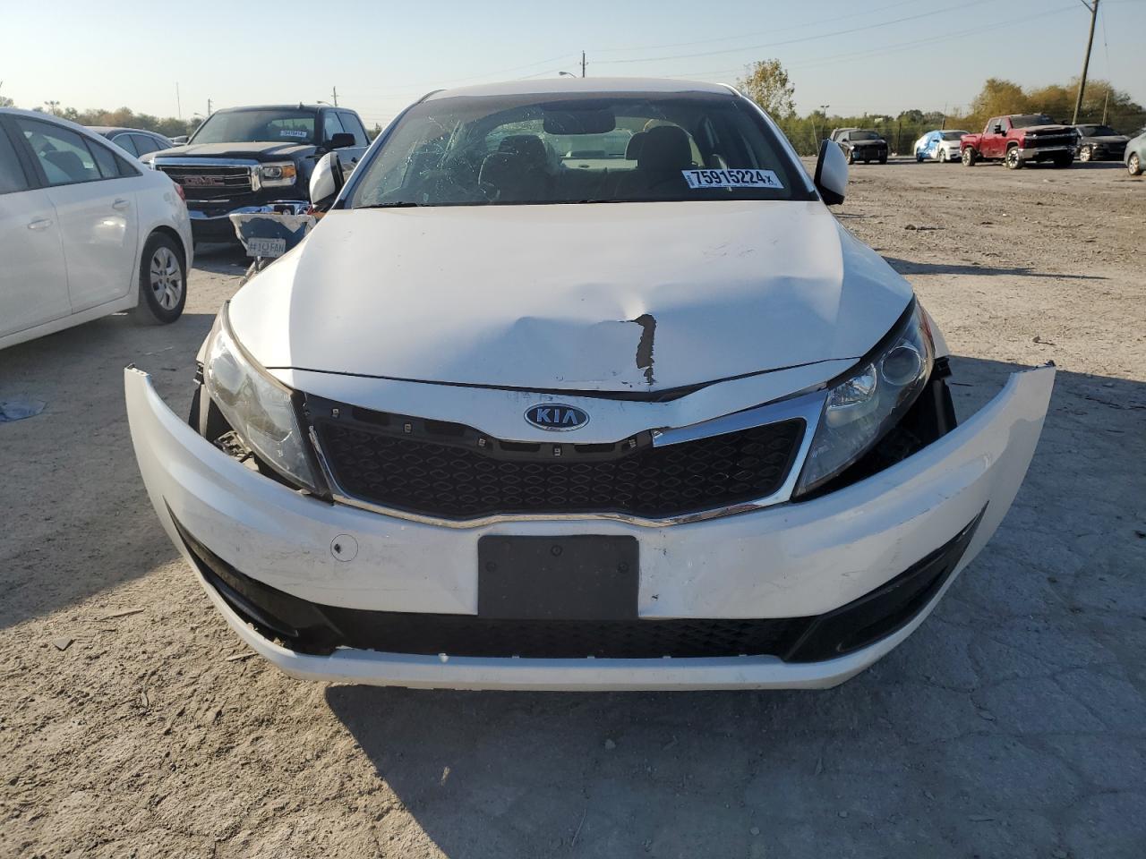 2011 KIA Optima VIN KNAGM4A73B5186268 Copart auction photo, front end / undercarriage damage thumbnail 5