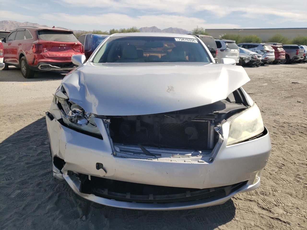 2010 Lexus ES VIN JTHBK1EG3A2369213 Copart auction photo, front end damage thumbnail 5
