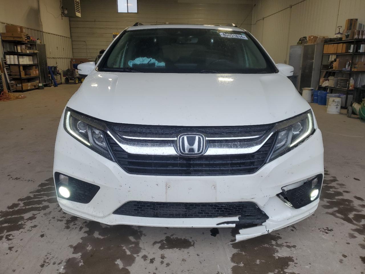 2019 Honda Odyssey VIN 5FNRL6H72KB069831 Copart auction photo, front end / undercarriage damage thumbnail 5
