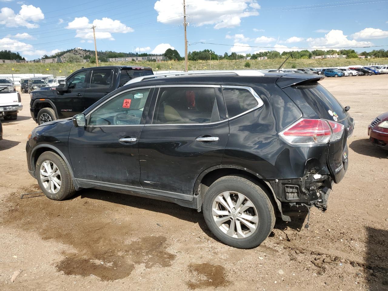 2016 Nissan Rogue VIN KNMAT2MT9GP717848 Copart auction photo, rear end / front end damage thumbnail 2