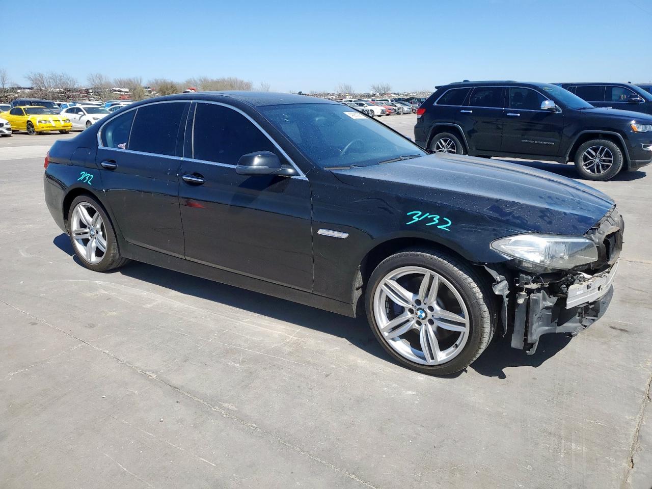 2014 BMW 5er VIN WBA5B1C55ED480739 Copart auction photo, front end damage thumbnail 4
