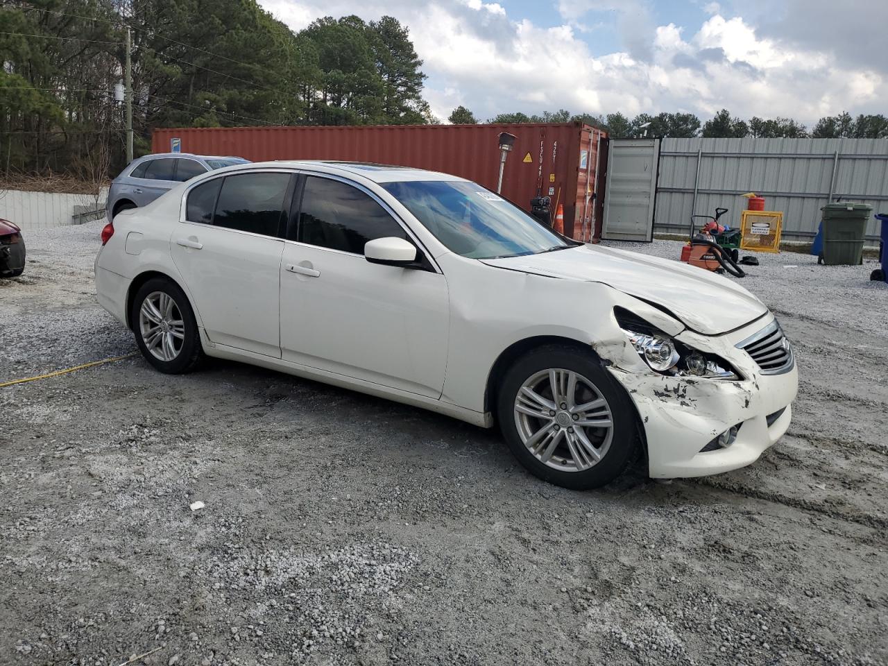 2010 Infiniti G VIN JN1CV6AP9AM200479 Copart auction photo, front end / minor dent/scratches damage thumbnail 4