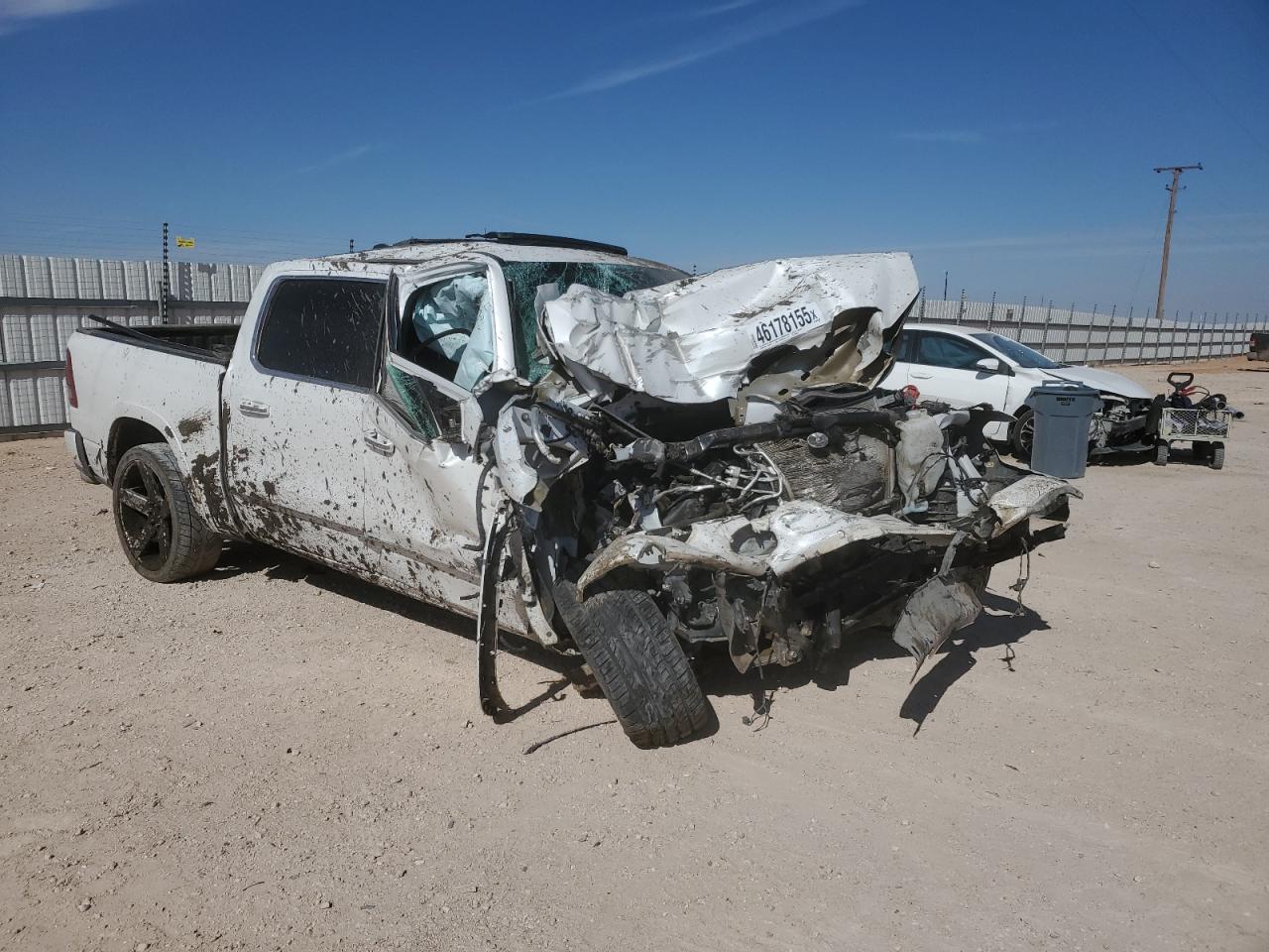 2019 RAM 1500 VIN 1C6SRFHT3KN660580 Copart auction photo, front end / all over damage thumbnail 4