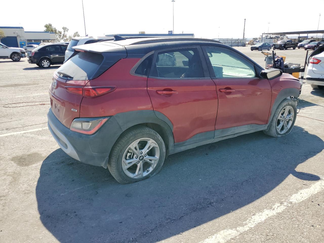 2022 Hyundai Kona VIN KM8K6CAB4NU903241 Copart auction photo, front end damage thumbnail 3