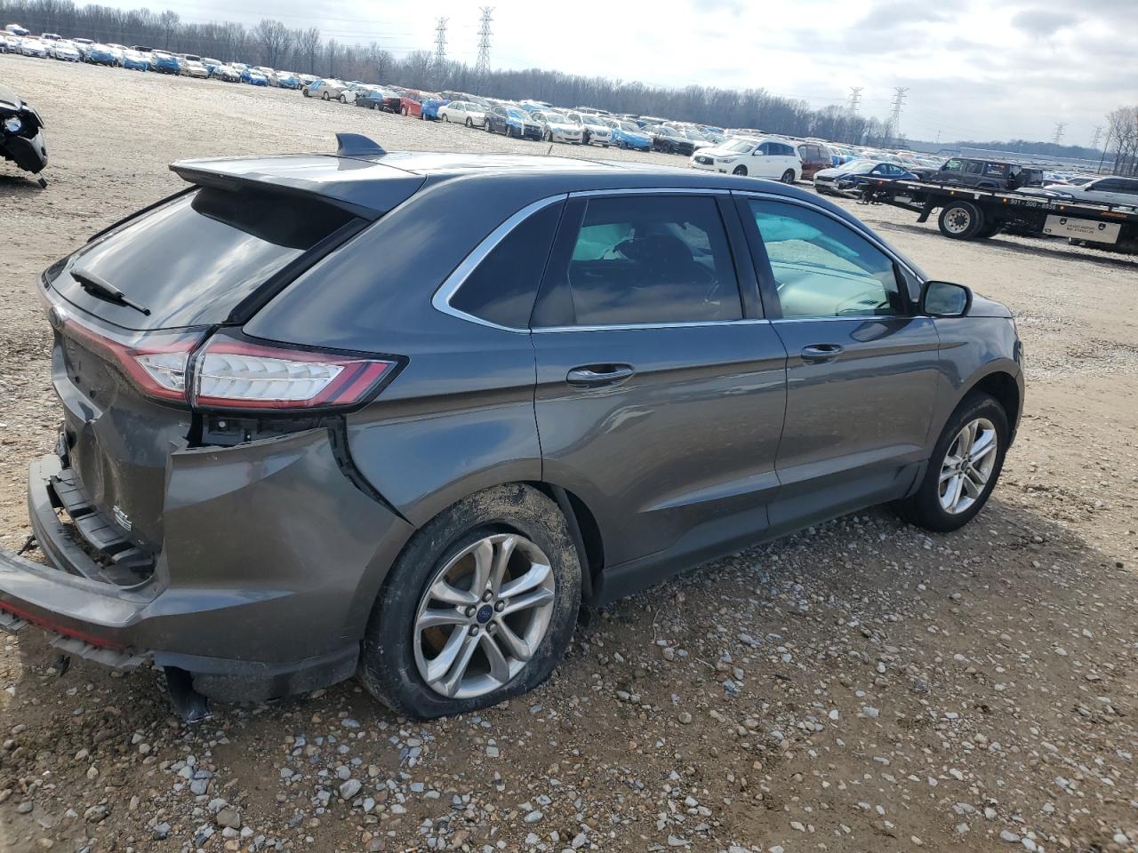 2015 Ford Edge VIN 2FMTK4J90FBC08832 Copart auction photo, side / rear end damage thumbnail 3