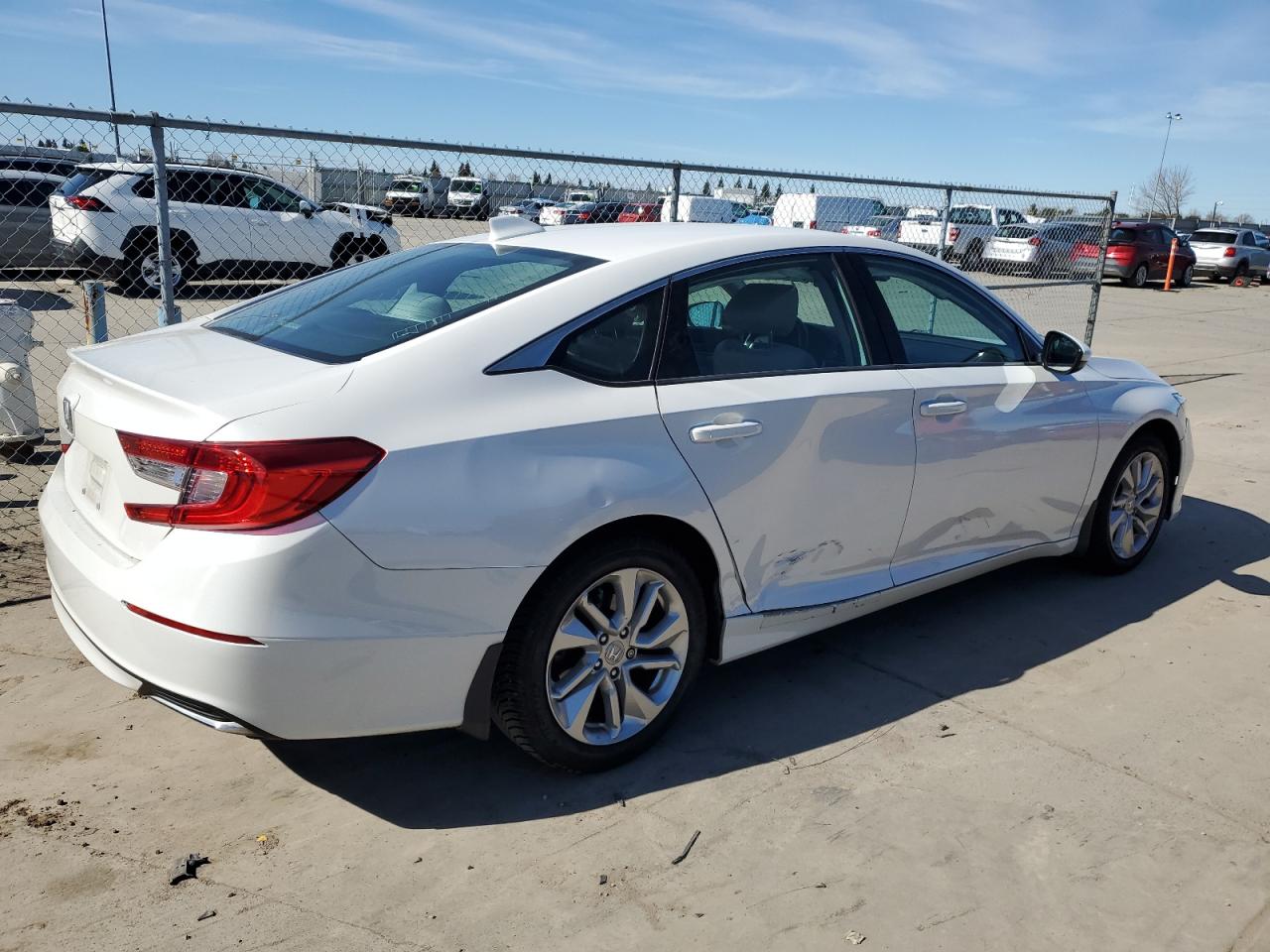 2020 Honda Accord VIN 1HGCV1F15LA031233 Copart auction photo, side / front end damage thumbnail 3