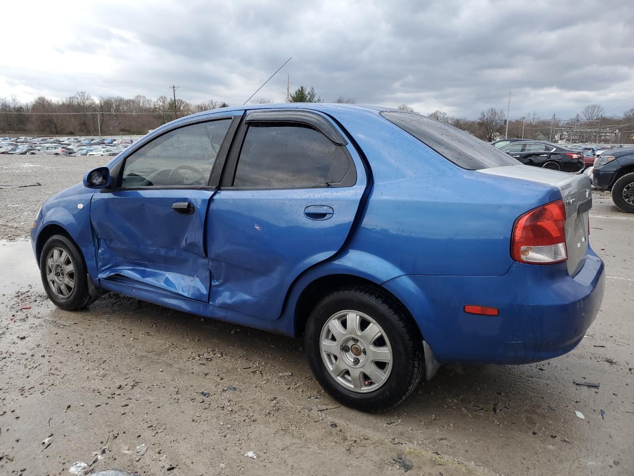 2005 Chevrolet Aveo VIN KL1TD52665B429694 Copart auction photo, side damage thumbnail 2