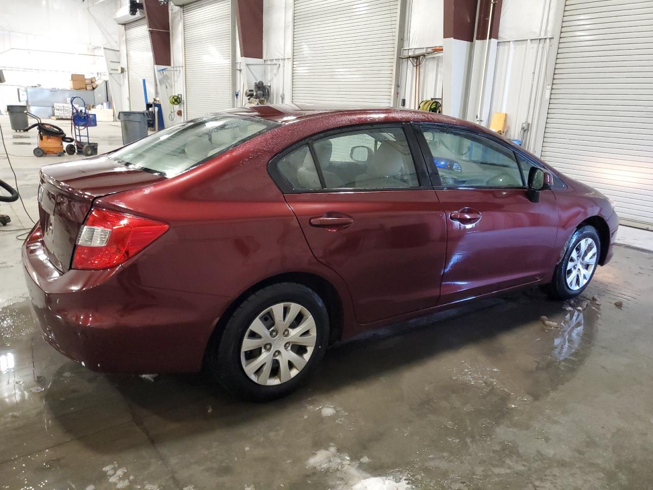 2012 Honda Civic VIN 19XFB2F50CE062335 Copart auction photo, rear end damage thumbnail 3